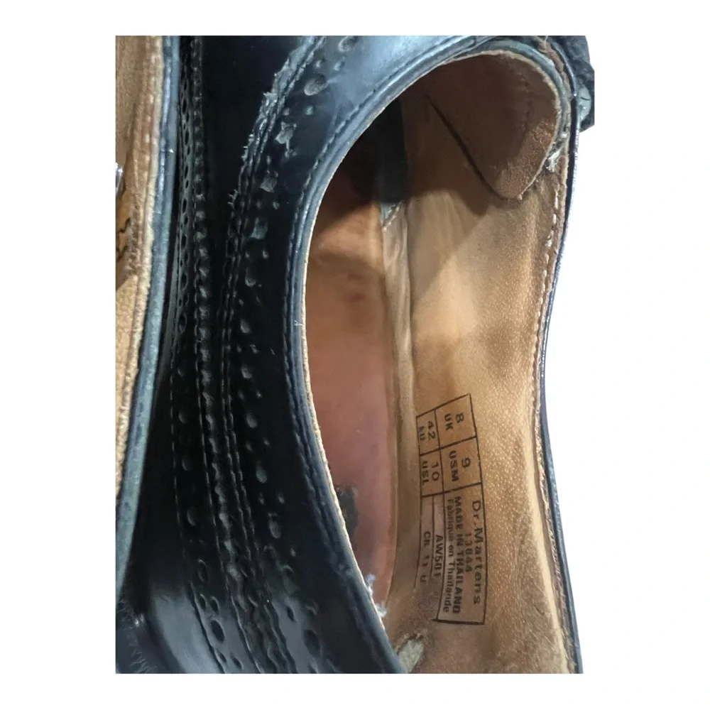 DR MARTENS Men’s Shoes Size 9 Europe 42 Black Leather Loafers